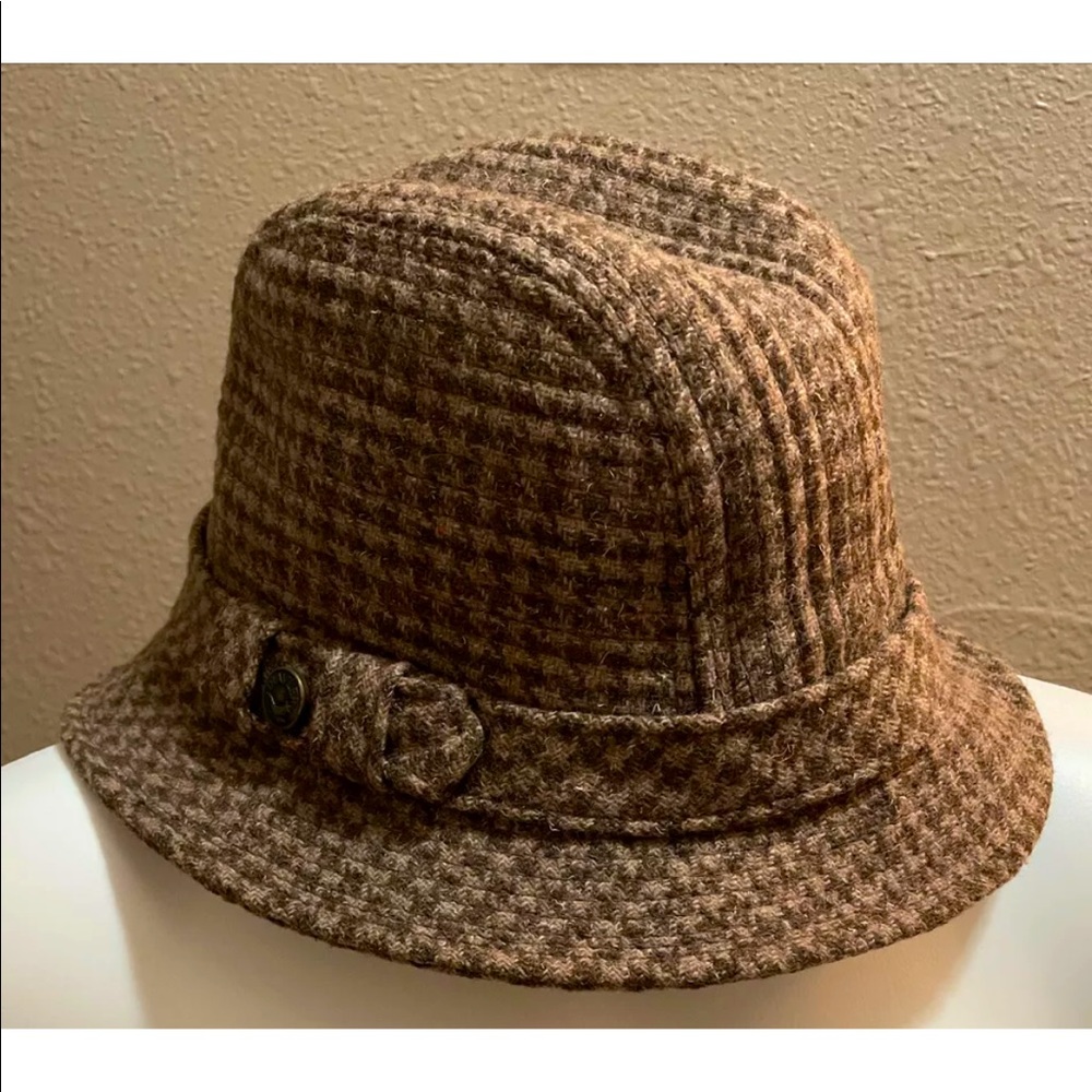 Men's Fedora HatTrav'ler Plaid Hat Woven in England size 7 Medium